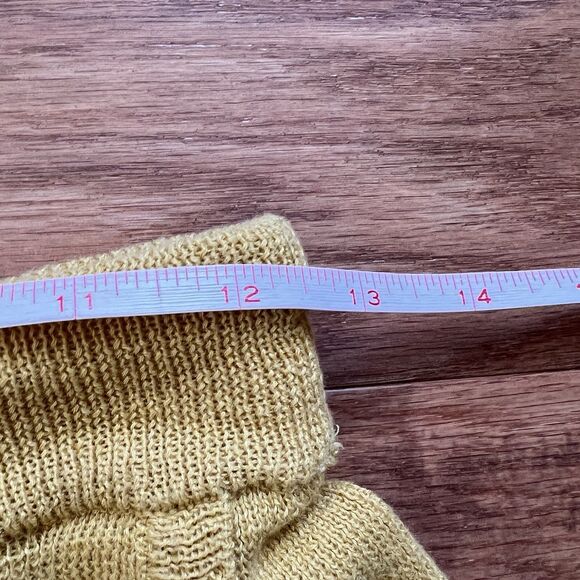 Free People Beach Freya Knit Sweater Pants Size S Yellow Balloon Jogger - Picture 7 of 11